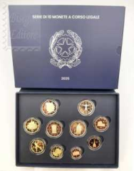  Italia Divisionale 2025 Proof  + 2 euro  Giubileo +Vespucci