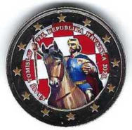 2 € colorato in capsula Croazia 2025 - Re Tomislav