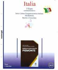 (M) Pagine raccoglitrici 5 € Italia 2025 -Piemonte - Barolo e Cioccolato