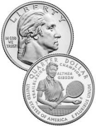 Donne USA 2025 - 1/4 $ - Althea Gibson  - Set 2 monete zecca D+P