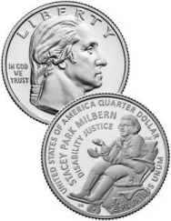 Donne USA 2025 - 1/4 $ -Stacey Park Milbern   - Set 2 monete zecca D+P