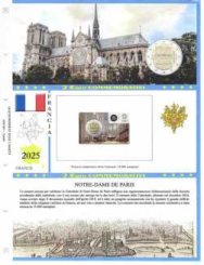 (A) Pagine 2 € Coincard Francia 2025 - Notre-Dame De Paris
