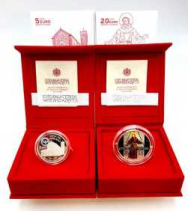 5+20 € Argento colore Vaticano 2024 - Il cammino di San Francesco