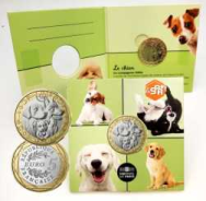 5 € Francia 2025 - Animali prefertiti:  l cane (minibook per dedica)