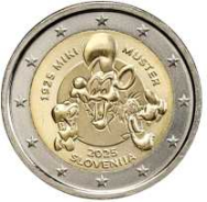 2 euro Slovenia 2025 - 100° anniv. nascita Miki Muster