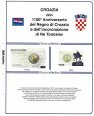 (M) Pagine raccoglitrici 2 € Coincard 2025 - Re Tomislav