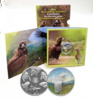 5 €  Ag. colorato Proof Grecia 2025 in blister e custodia -  L’AVVOLGIO CINEEREO