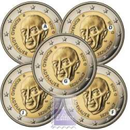 2 euro Germania 2026 -  5 Zecche A-D-F-G-J - 150° Ann.  Konrad Adenauer