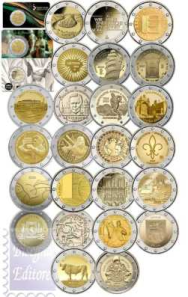 Collezione Completa BASIC - 2 Euro Commemorativi 2025 (27 monete )