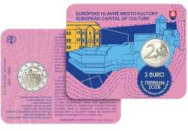 2 euro Slovacchia 2026 coincard BU -  Trenčín Capitale Europea della Cultura