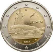 2 euro Germania 2026 - Serie Bundesländer II - Brema