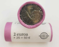 Rotolino 2 Euro “Finlandia-Svezia Atletica Internazionale 100 anni” 2025 – Rotolo di monete