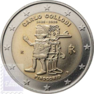 2 euro Italia 2026 - Carlo Collodi – Pinocchio