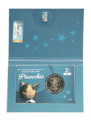 2 euro Italia 2026 Coincard Ufficiale - Carlo Collodi Pinocchio