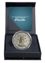 2 euro Italia 2026 Proof normale - Carlo Collodi Pinocchio