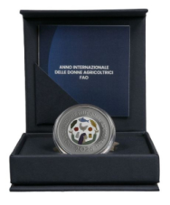 5 € argento.Colore Italia 2026 - Anno Int. Donne Agricoltrici - FAO
