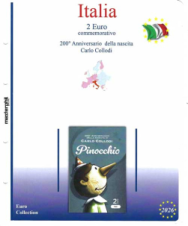 (M) Pagine 2 € Coincard Italia 2026 - Carlo Collodi Pinocchio