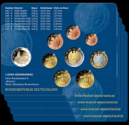 Germania Divisionale 2026 x 5 zecche A/D/F/G/J - Bremerhaven