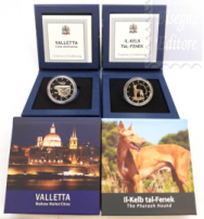 2 x 2 euro Proof Malta 2026 - La Valletta + Levriero del Faraone