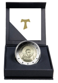 2 euro Italia 2026 Proof reverse - 800.mo Ann. Morte San Francesco d'Assisi