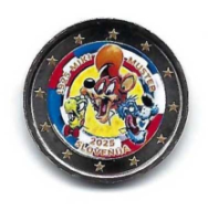 2 € colorato in capsula Slovenia 2025 - Miki Muster
