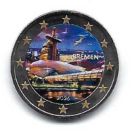 2 € colorato in capsula Germania 2026 - Bremen
