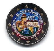 2 € colorato in capsula Slovacchia 2026 - Trencin capitale della cultura