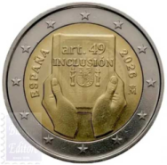 2 euro Spagna 2026 - Protezione, diritti e inclusione delle persone con disabilità