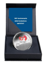5 € Argento colore  Italia 2026 - 100° Anniversario della fondazione dell’ISTAT