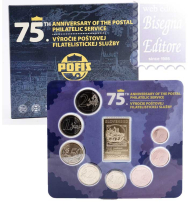 Serie euro Slovacchia Divisionale 2026 - 75 anni del servizio Filatelico Postale
