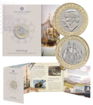 Moneta 2 £ Veliero HMS Beagle - Confezione Ufficiale  Royal Mint 2026