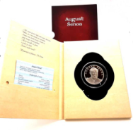 4 € Croazia 2026 -  1 oncia  Argento 999 ( gr. 31,10) - Poeti croati :August Šenoa 