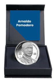 10 € Italia 2026 Argento concavo - 100 anni dalla nascita dello scultore Arnaldo Pomodoro 