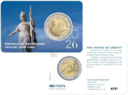 Coincard San Marino Statua della Libertà con moneta da 2 € ordinario 2026