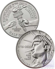 U.S. Dollars -  1/2 Dollaro USA Enduring Liberty - set 2 monete zecca D + P