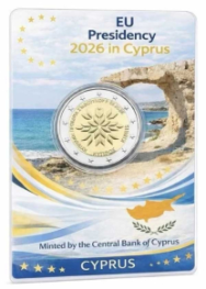 2 euro Cipro 2026 - Coincard Ufficiale BU -   Presidenza Unione Europea - IN ARRIVO !!