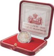 2 euro Monaco 2026 - Confezione Proof in cofanetto e certificato -  Ducato di Valentinois - IN ARRIVO A LUGLIO ! 