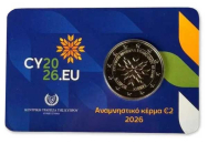 2 euro Cipro 2026 - Coincard Ufficiale BU -   Presidenza Unione Europea - IN ARRIVO !!