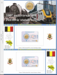 (A) Pagine 2 € Coincard Belgio 2026 - Ferrovie belghe (doppia)