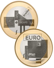 3 € bimetallico Slovenia 2026  -  Srečko Kosovel