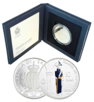10 € San Marino 2026 argento proof - Corpi militari e di polizia sammarinesi: Guardia del Consiglio