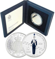10 € San Marino 2026 argento proof - Corpi militari e di polizia sammarinesi: Milizia Uniformata
