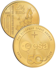  2.5 € Belgio 2025  - 50 anni ESA ( agenzia Spaziale Europea)