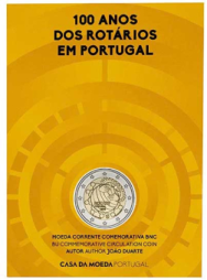 2 euro Portogallo 2026 Coincard BU - 100 anni del Rotary in Portogallo
