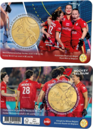 2,5 € Belgio 2026 - Coincard Ufficiale BU (Versione Francese) - Hockey 