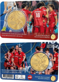 2,5 € Belgio 2026 - Coincard Ufficiale BU (Versione Olandese) - Hockey 