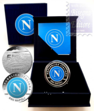 5 € Italia 2026 Argento Proof colore - 100 anni SSC Napoli