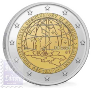 2 euro Belgio 2026  - 50 anni dell'Istituto Geografico Nazionale e 200 anni dell'Osservatorio Reale del Belgio