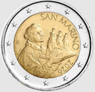  2 € San Marino 2026 UNC non commemorativo - Nuova faccia nazionale