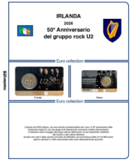 (M) Pagine 2 € Coincard Irlanda 2026 - 50°Ann. Gruppo Rock U2
